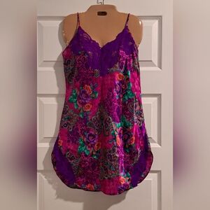Victoria's Secret Purple and Pink Floral Camisole